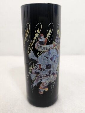 Ed Hardy "Death or Glory" Shot Glass - 4.25" Tall